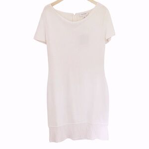 St John | Wool Blend Knit Dress Scoop Neck NEW with tags sz 8